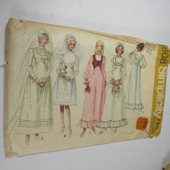 Simplicity 9608 Sewing Pattern Dress, Wedding Dress - Picture 1 of 9